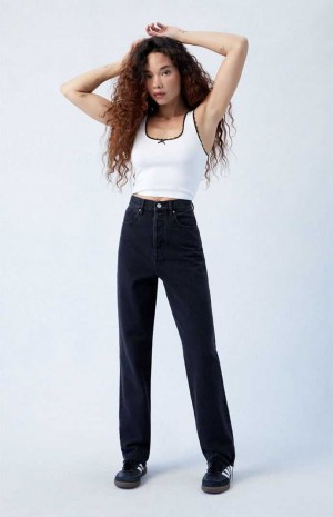 Dámské Kalhoty PacSun Eco Black Dad Černé | 28LDKCUPO