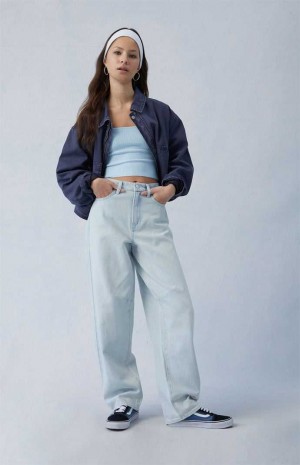 Dámské Kalhoty PacSun Eco Light Indigo Barrel Indigo | 62GCEXUJH