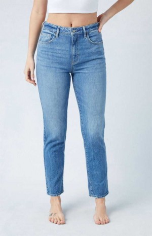 Dámské Kalhoty PacSun Eco Stretch Medium Indigo Mom Indigo | 74SIREDVJ