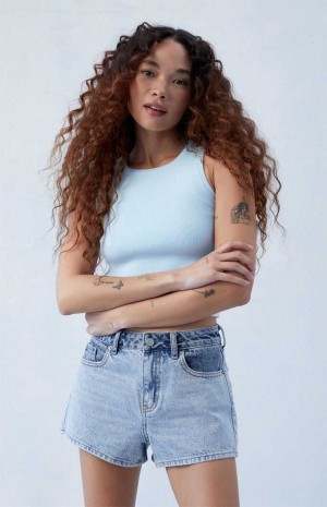 Dámské Kalhoty PacSun Eco Two Tone Indigo Denim Mom Indigo | 47LXQNVGA
