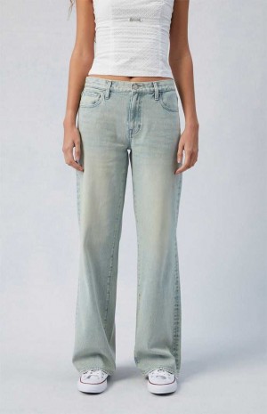 Dámské Kalhoty PacSun Light Indigo Parker Extreme gy Indigo | 57NKSVLQX