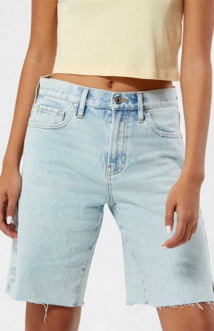 Dámské Kalhoty PacSun Light Indigo gy Jorts Indigo | 59CKXNIMJ