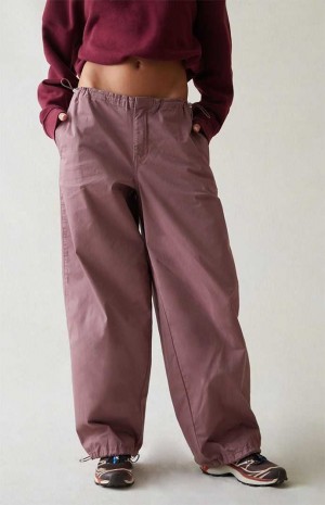 Dámské Kalhoty PacSun Mauve Low Rise Parachute Fialové | 21OCUXDLZ