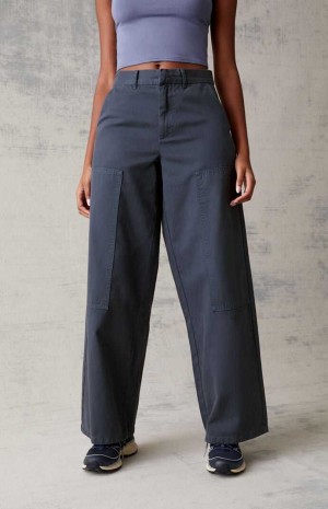 Dámské Kalhoty PacSun Navy Široké Leg Blankyt Tmavě Blankyt | 45HEDONBQ