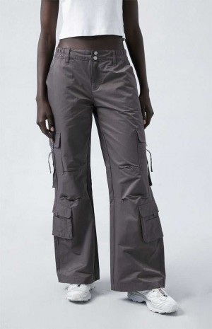 Dámské Kalhoty PacSun Purple Elastic Pasem D-Ring Cargo Fialové | 29MODFSBG