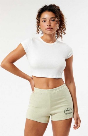 Dámské Kalhoty PacSun Sage Arch Pacific Sunwear Sweat Olivy Zelené | 36GCHKRVT
