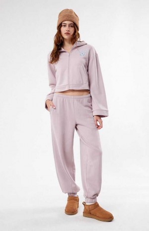 Dámské Mikina s Kapucí PacSun Pacific Sunwear High Neck Full Zip Šedé | 08SKYATCL