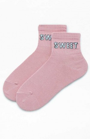 Dámské Ponožky PacSun Sweet & Sour Quarter Fialové | 63XYAUNSH