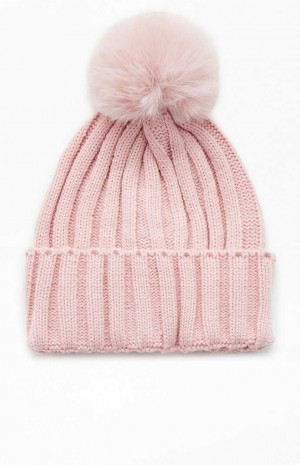Dámské Čepice PacSun Pom Pom Fialové | 16KGEYHXV