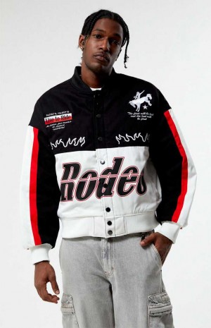 Pánské Bundy PacSun Rodeo Závodní Černé | 40ZLUMRPN