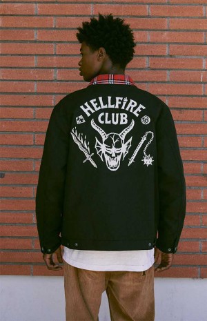 Pánské Bundy PacSun Stranger Things x Hellfire Club | 65FJSXMKD