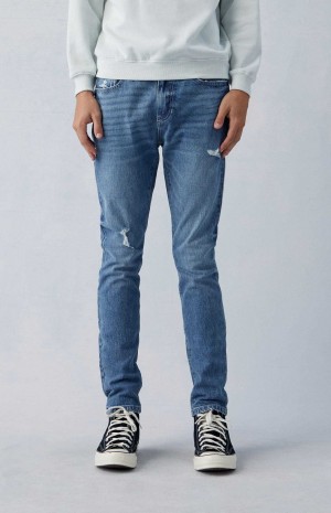 Pánské Džíny PacSun Pohodlí Stretch Indigo Hubená Indigo | 24WXVEZCB