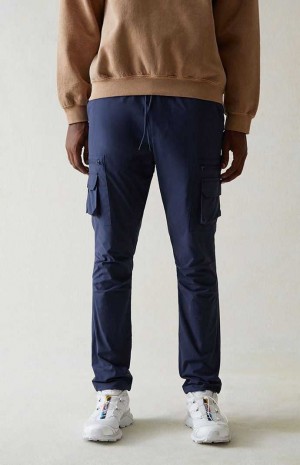 Pánské Kalhoty PacSun Eco Stretch Blue Slim Cargo Blankyt | 06YVDANIU