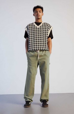 Pánské Kalhoty PacSun Olive Multi Carpenter Olivy Zelené | 52VIPNHCR