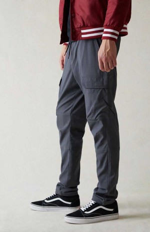 Pánské Kalhoty PacSun Performance Atletické Slim Cargo Černé | 53DUHZAXY