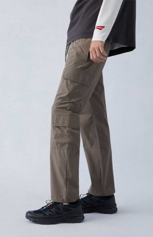 Pánské Kalhoty PacSun Performance Brown Rovný Cargo Světle Hnědé | 20ENRZPOA