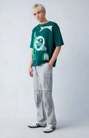 Pánské Kalhoty PacSun Performance Stretch gy Cargo Šedé | 79GVNLMQU