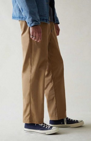 Pánské Kalhoty PacSun Platene Brown Rovný Hnědé | 05ZXFPMNK