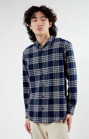 Pánské Košile PacSun Blue Plaid Classic Blankyt | 05THJZIYS