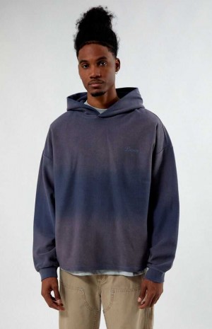 Pánské Mikina s Kapucí PacSun Black Grand Pullover Černé | 14ENADUJO