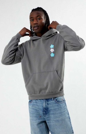 Pánské Mikina s Kapucí PacSun Flourish Šedé | 45FYCIOPM