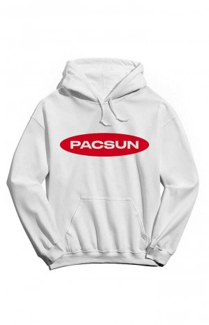 Pánské Mikina s Kapucí PacSun Red Eclipse Bílé | 29DWAIMCK