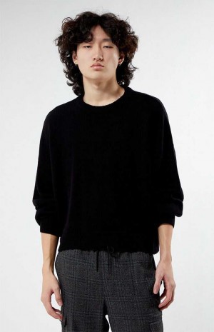 Pánské Svetry PacSun Black Cropped Černé | 03EKOAGFY