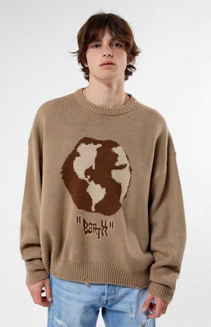 Pánské Svetry PacSun Earth Cropped | 84YQNSFXJ