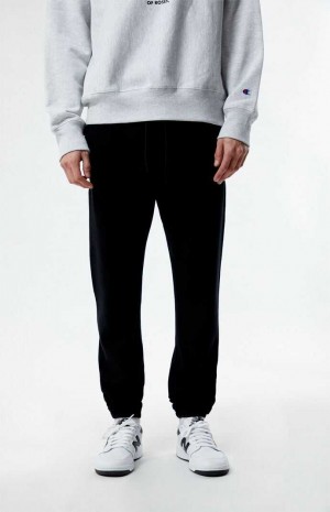 Pánské Teplákové Kalhoty PacSun Fleece Jogger Černé | 20FTAMYPL
