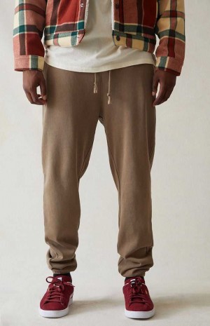 Pánské Teplákové Kalhoty PacSun Washed Tan Hnědé | 30VMXABLI