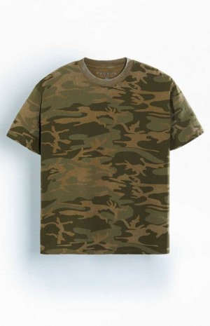 Pánské T-shirt PacSun Camouflage Premium CAMOUFLAGE | 37ACRQLMW