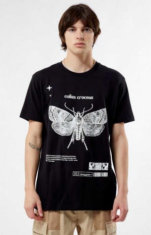 Pánské T-shirt PacSun Croceus Černé | 87LOFXZTP