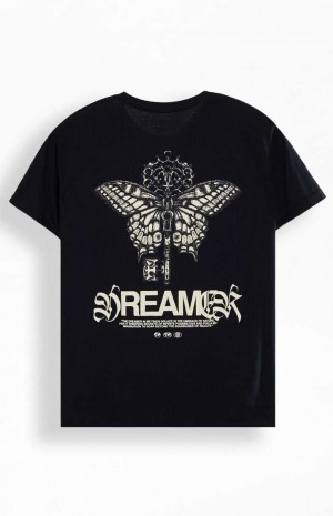 Pánské T-shirt PacSun Dreamer Knit Černé | 02UCEKQXB