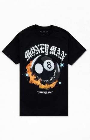 Pánské T-shirt PacSun Lucky Me Černé | 39ZFMRCBQ