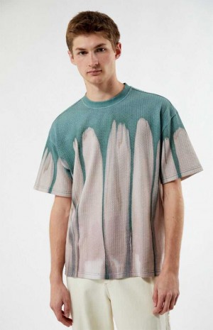 Pánské T-shirt PacSun Melt Waffle Viacfarebný | 96AFBGETP