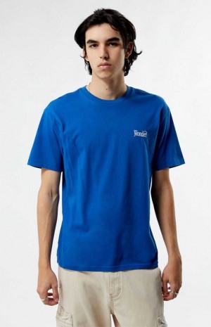 Pánské T-shirt PacSun PS Basics Wonder Blankyt | 37OTWBCXJ
