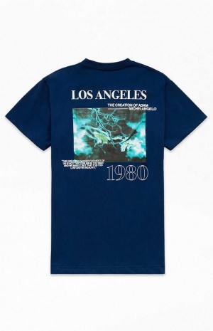 Pánské T-shirt PacSun Pacific Sunwear 1980 Tmavě Blankyt | 16GLUHOQS