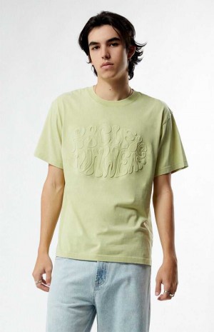Pánské T-shirt PacSun Pacific Sunwear Trippy Zelene | 47ZPHAFUC