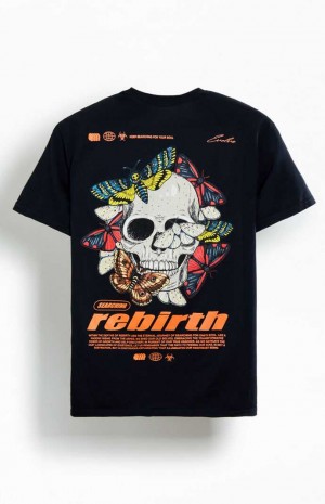 Pánské T-shirt PacSun Rebirth Černé | 10KAWDZUX