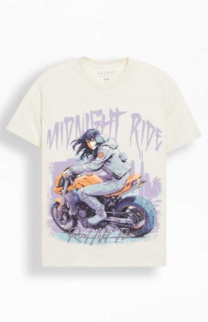 Pánské T-shirt PacSun Silniční Not Taken Krém | 27VFZAIQJ