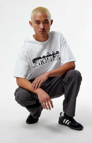 Pánské T-shirt PacSun Thinking Higher Bílé | 47PTQYXLW